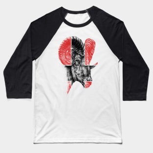 Satanic Goat Baseball T-Shirt